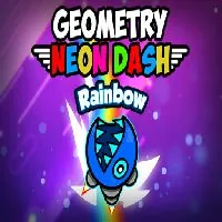 Geometry Neon Dash Rainbow - Unblocked Games 6x